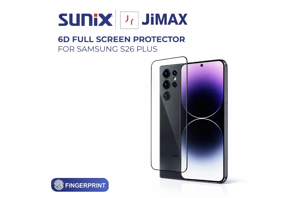 SUNIX 6D Vollbild-Schutzglas für Samsung S26 Plus mit Fingerabdruck-Unterstützung