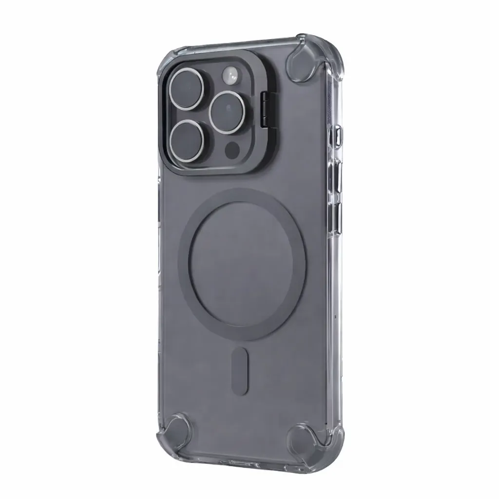 SUNIX Shovy MagSafe Hülle für iPhone 11 Pro Case Kameraschutz Stand Grau