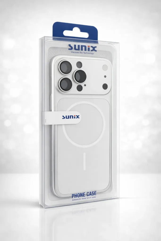 SUNIX REDESIGN CASE für iPhone 16 Pro Max – Grau – MagSafe – Stoßfest