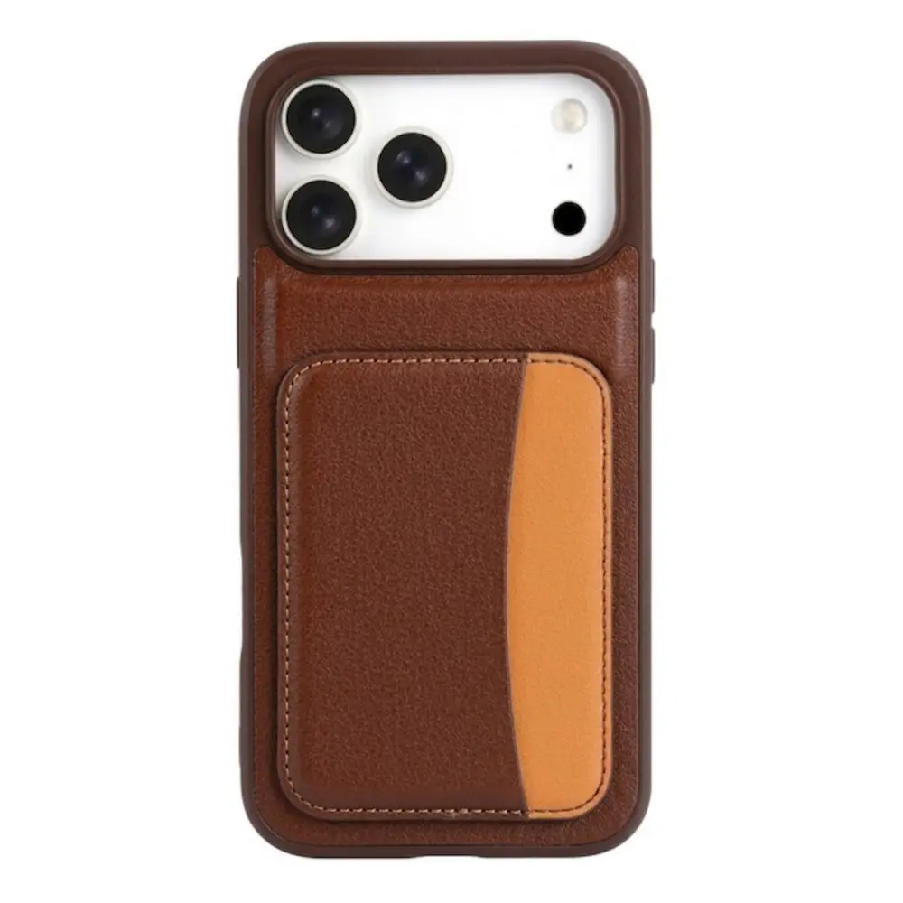SUNIX IPHONE 15 PRO Braun Wallet Case Klapphülle Handyhülle Kartenfach