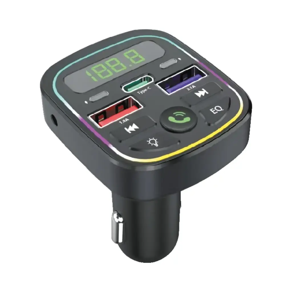 SUNIX MDL102 Bluetooth FM Transmitter Auto USB-C Schnellladegerät Freisprecheinrichtung