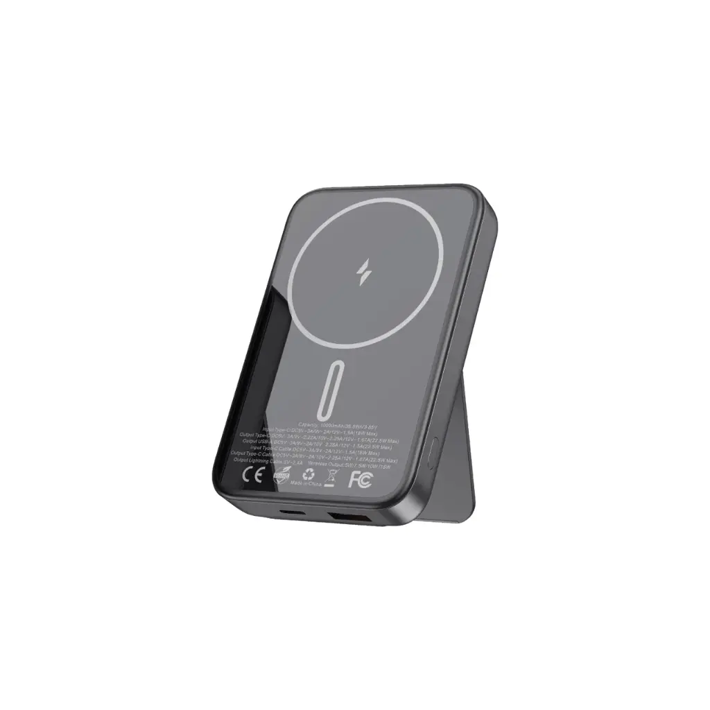 SUNIX PB160 MagSafe Powerbank 10000mAh Wireless Magnetisch Schwarz