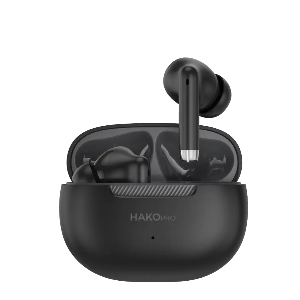 HakoPro K001 Bluetooth In-Ear Kopfhörer Wireless Earbuds mit Ladecase Schwarz