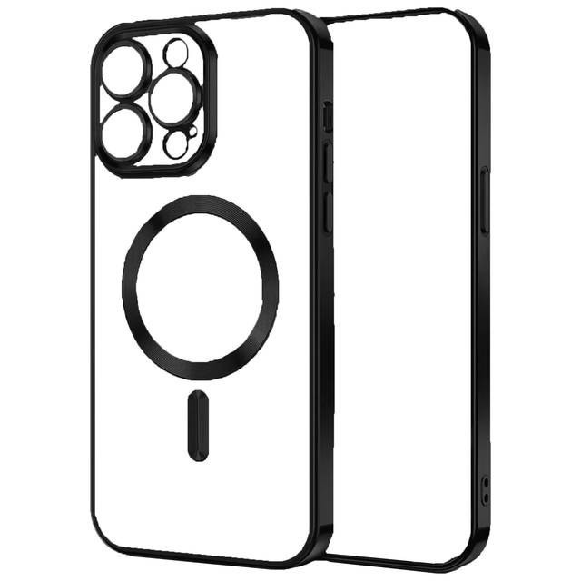 SUNIX Hülle für iPhone 18 Pro Max Bunte MagSafe Schutzhülle Schwarz Case
