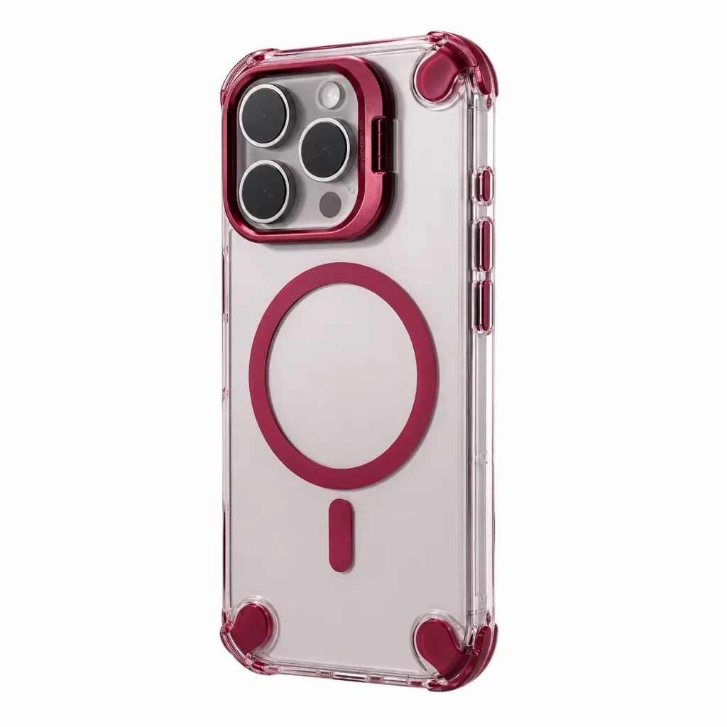 SUNIX Showy MagSafe Hülle für iPhone 18 Pro Dunkel Cherry Schutzcase