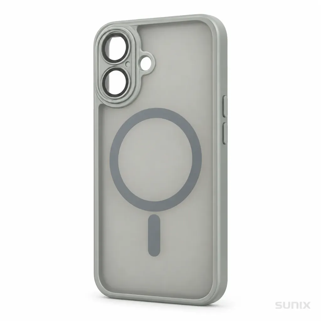 SUNIX Design MagSafe Hülle für iPhone 18 Dunkelgrau