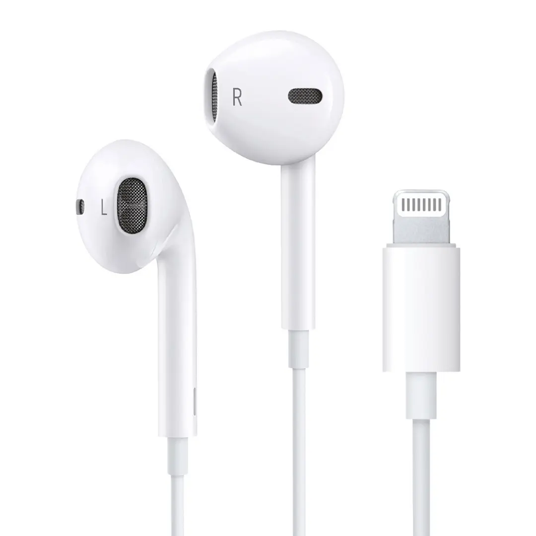 Sunix M50 Plus Kopfhörer In-Ear für iPhone 8-Pin Plug & Play Headset Weiß