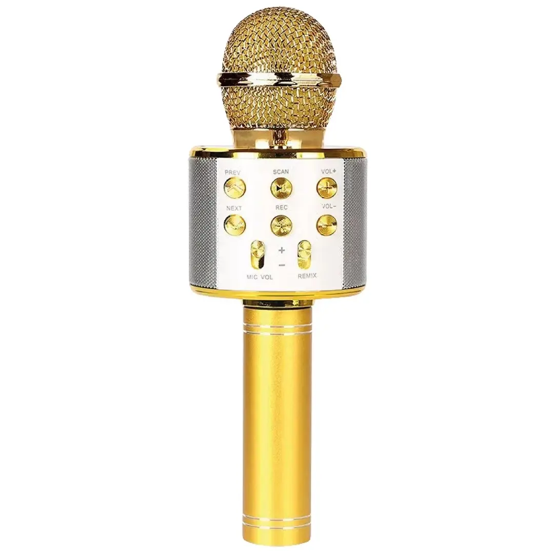 Sunix MCF-10 Bluetooth Mikrofon Karaoke Kabellos Lautsprecher Gold