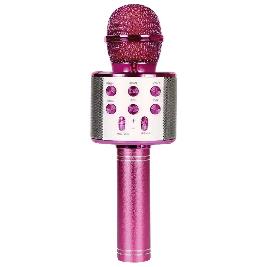 Sunix MCF-10 Bluetooth Mikrofon Karaoke Kabellos Lautsprecher Pink