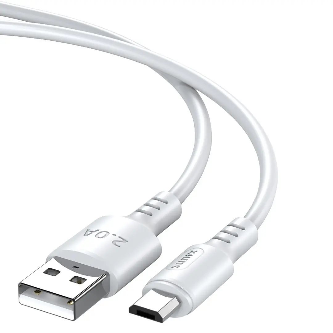 Sunix MCR10 Micro USB Kabel 2.4A Ladekabel Datenkabel Weiß