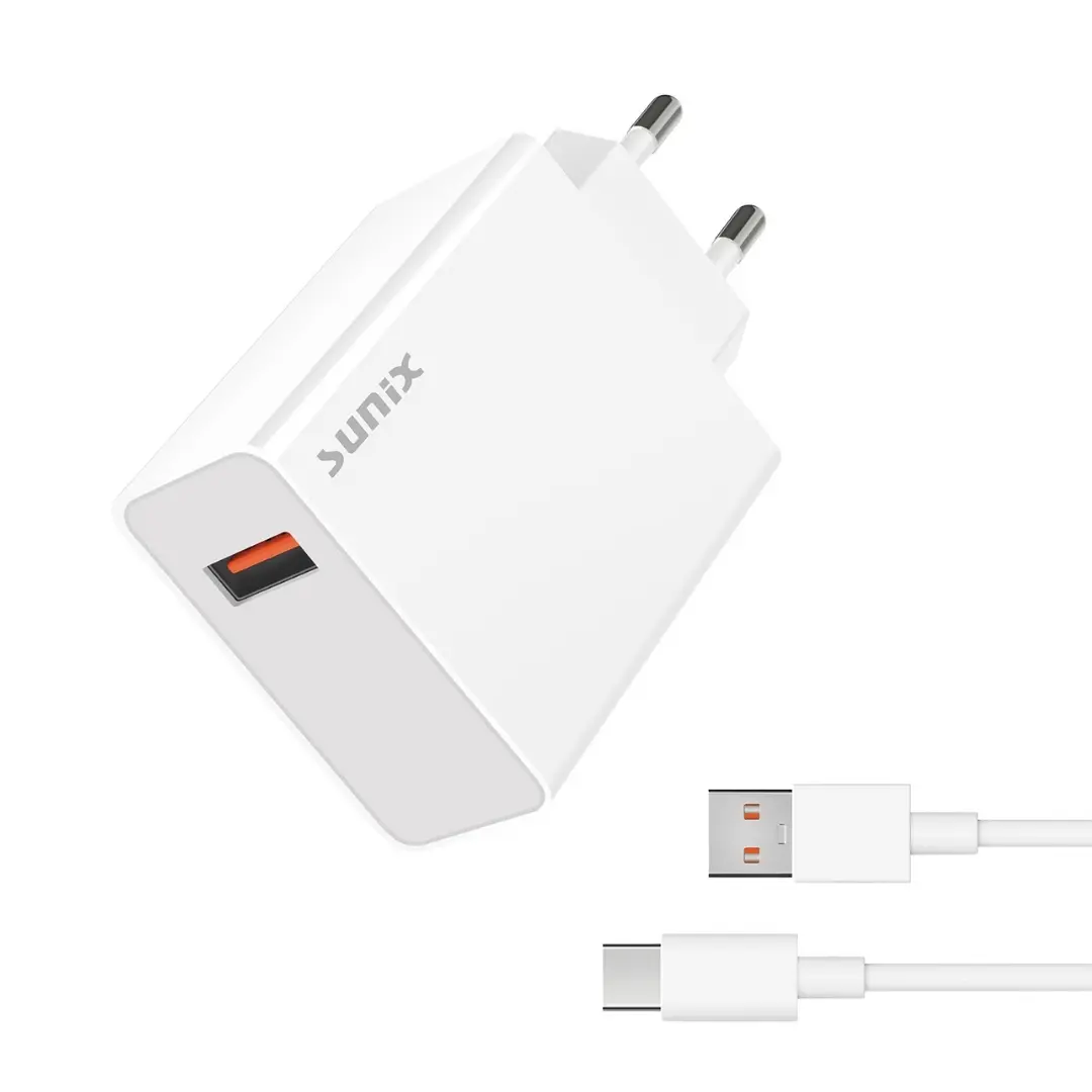 Sunix 120W Fast Charger USB Netzteil Ladegerät USB C Kabel Schnellladegerät
