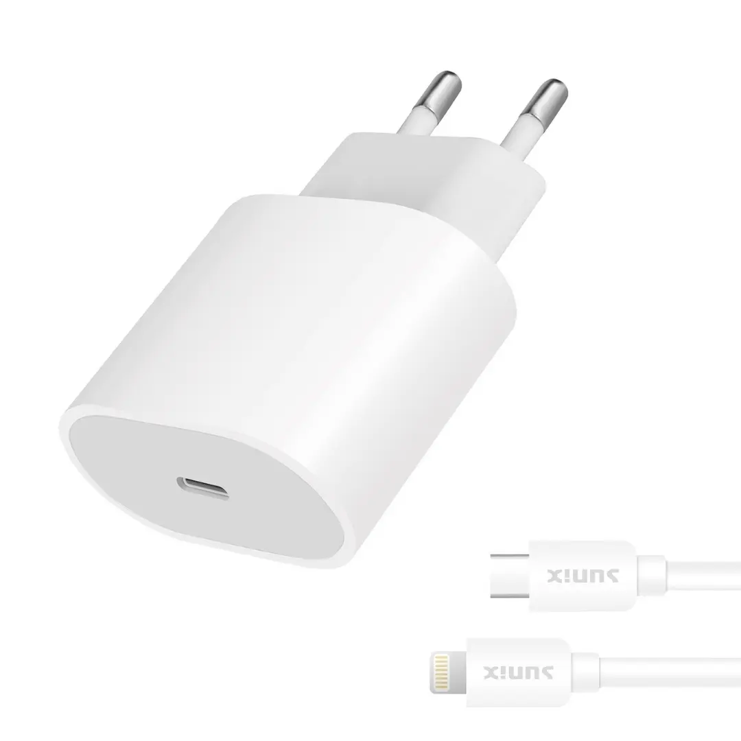 20W USB C Ladegerät iPhone Schnellladegerät PD 8-Pin Kabel Set