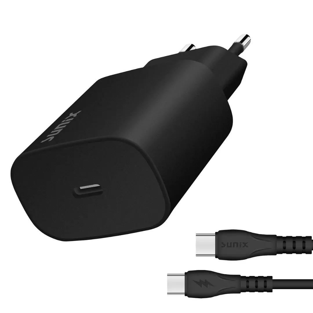25W USB-C Ladegerät mit Kabel Fast Charger PD Netzteil Samsung Adapter Set