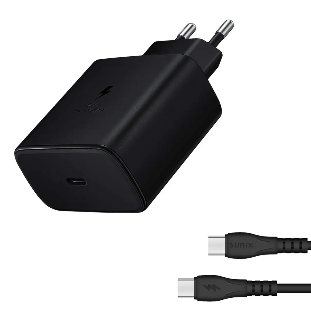 Sunix S50 45W USB C Schnellladegerät Netzteil Fast Charger + USB C Kabel