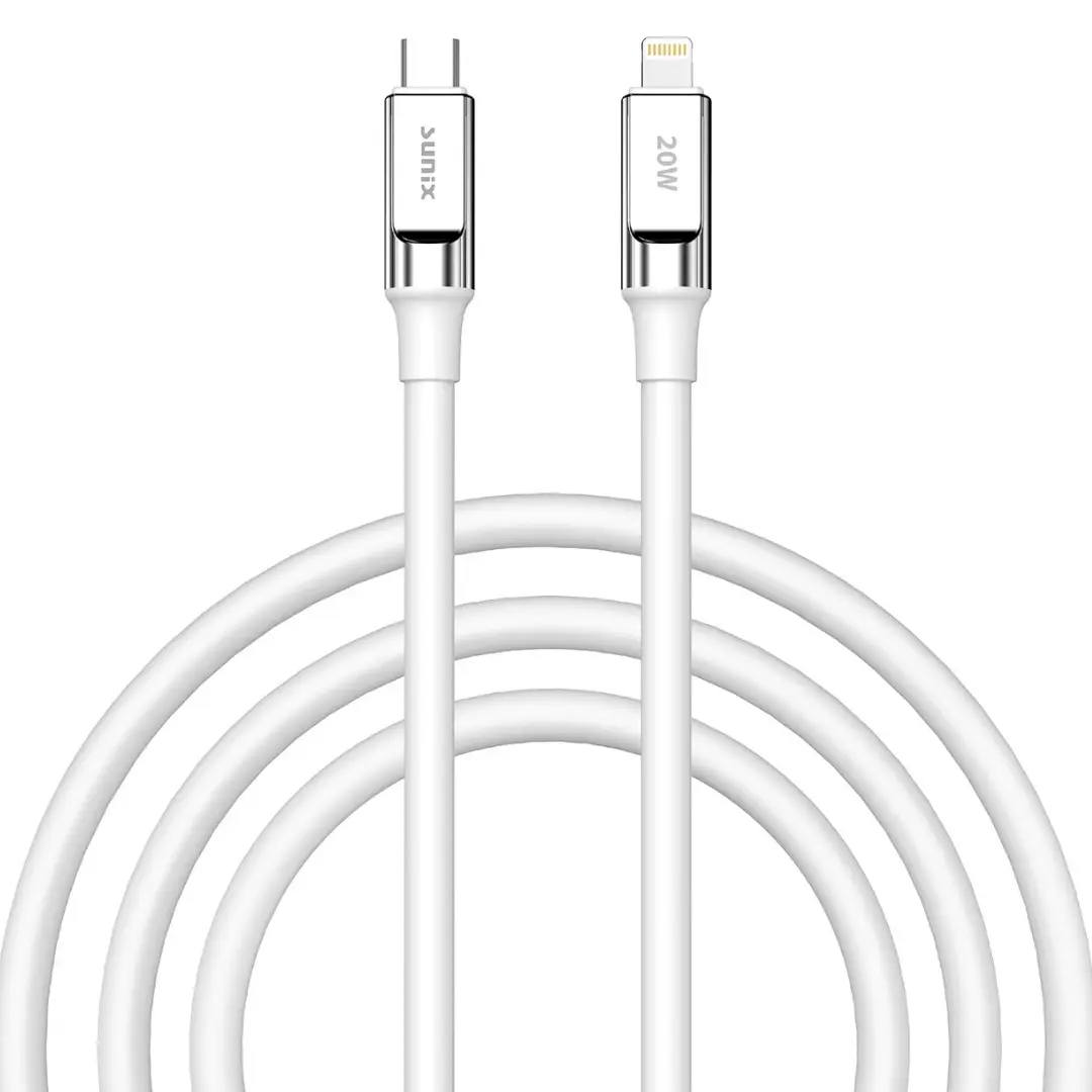 USB C auf 8 Pin Kabel 20W Schnellladekabel iPhone Ladekabel Power Delivery Weiß