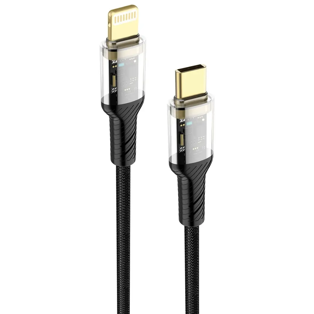 USB C auf 8 Pin Kabel 20W Schnellladekabel iPhone Fast Charge PD Schwarz